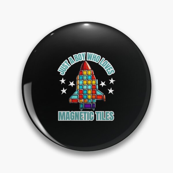 Item preview, Magnet Tiles Just A Boy Who Loves Magnetic Tiles Rocket designed and sold by TommieJune.