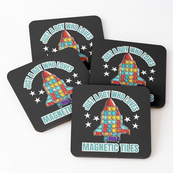 Item preview, Magnet Tiles Just A Boy Who Loves Magnetic Tiles Rocket designed and sold by TommieJune.