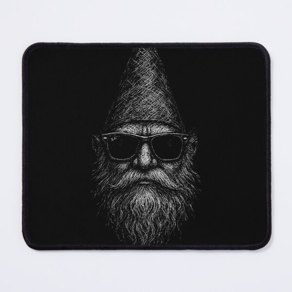 Item preview, Cool Gnome With Sunglasses – Hipster Gnome Scratch Art designed and sold by Mortisigil.