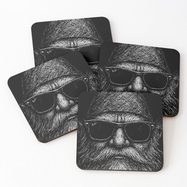 Item preview, Cool Gnome With Sunglasses – Hipster Gnome Scratch Art designed and sold by Mortisigil.