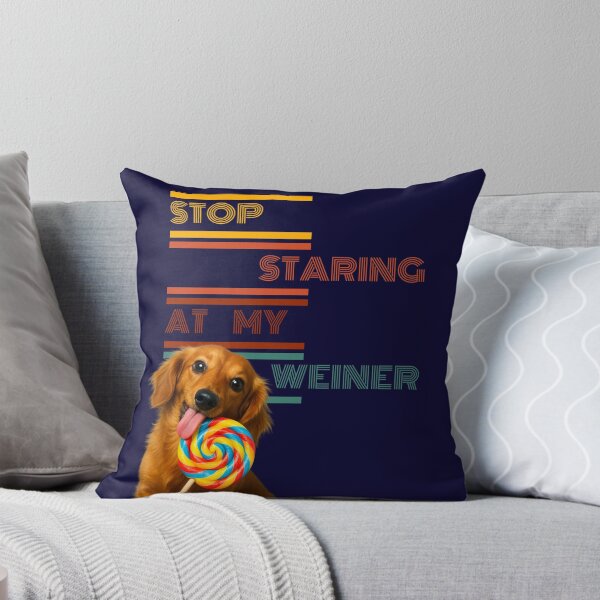 Item preview, Dog Humor Gift- Stop Staring At My Weiner- Funny Dog Design designed and sold by DarlingsTees.