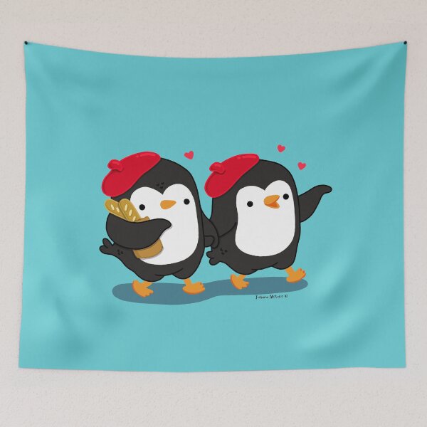 Item preview, Couple of penguins matching outfits designed and sold by julianamotzko.