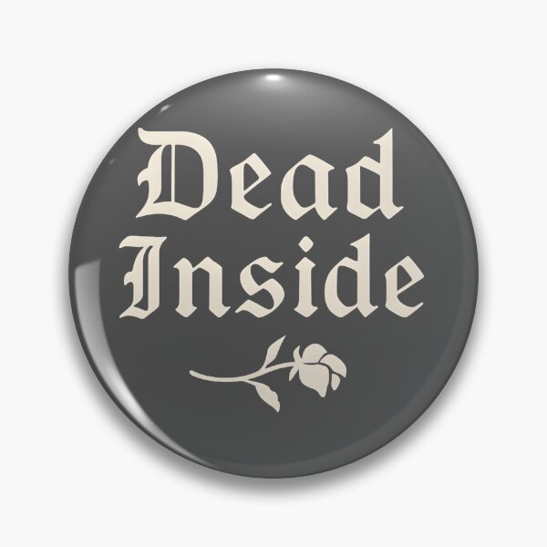 Item preview, Dead Inside – Gothic Blackletter Minimal Dark Aesthetic Typography designed and sold by The Spooky Duck.