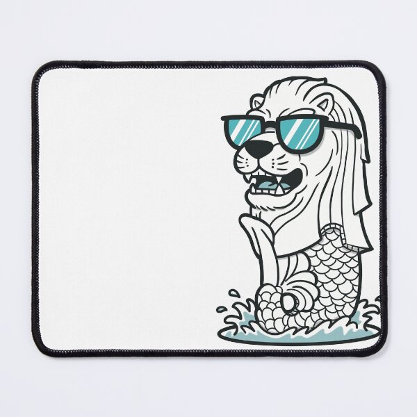 Item preview, Cool Merlion Meme – Lion Fish Wearing Sunglasses designed and sold by holywarter.