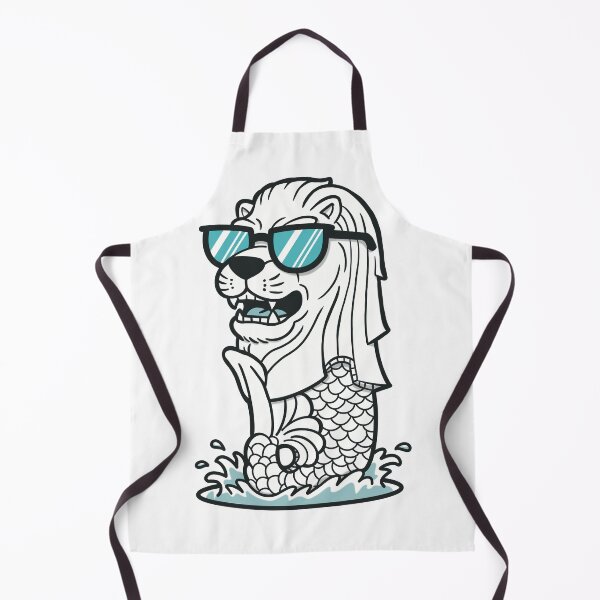 Item preview, Cool Merlion Meme – Lion Fish Wearing Sunglasses designed and sold by holywarter.