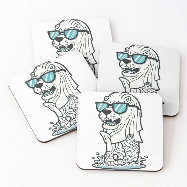 Item preview, Cool Merlion Meme – Lion Fish Wearing Sunglasses designed and sold by holywarter.