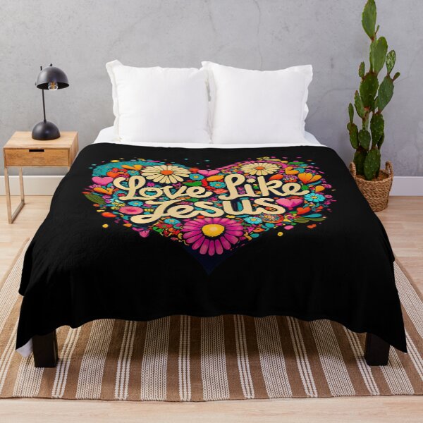 Item preview, Love Like Jesus Religious God Faith Groovy Christian Girls designed and sold by TommieJune.