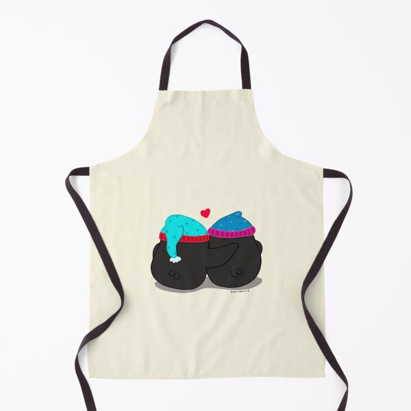 Item preview, Couple of penguins sharing a sweet moment together designed and sold by julianamotzko.