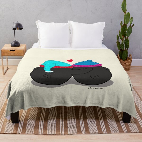 Item preview, Couple of penguins sharing a sweet moment together designed and sold by julianamotzko.
