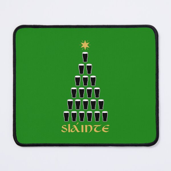 Item preview, Slainte Gaelic Funny Irish Ale Glass Christmas Tree Ireland Couple Matching Family designed and sold by Bad Kitty Designz.