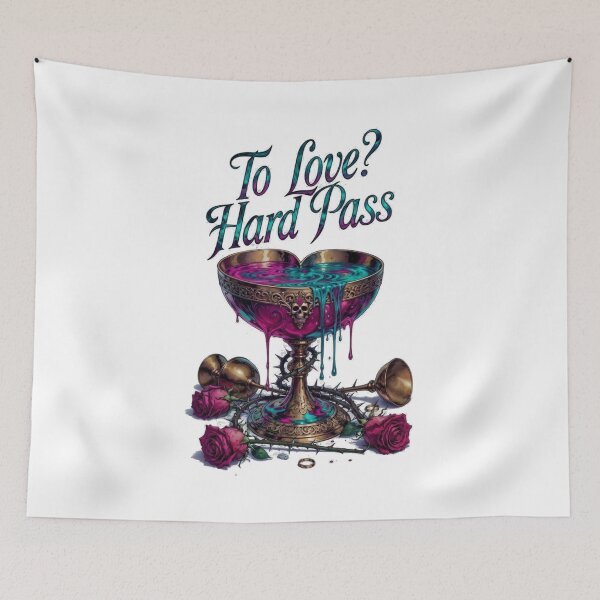 Item preview, To Love? Hard Pass T-Shirt | Poisoned Chalice Crest Sarcastic Anti-Dating Design designed and sold by YMLux.