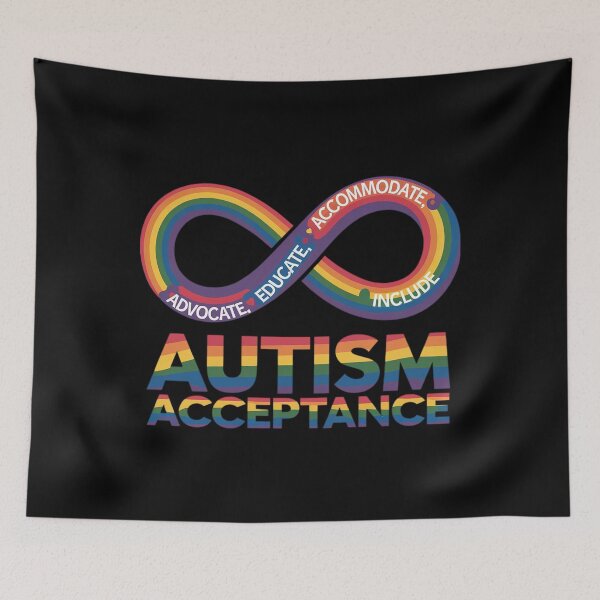 Item preview, Autism Awareness Acceptance Shirt Infinity Symbol designed and sold by catsdothingz.
