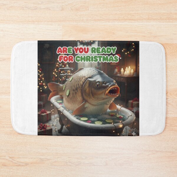 Item preview, Ugly Christmas Carp – Festive Polish Fish in an Ugly Sweater designed and sold by GlobalBoom.