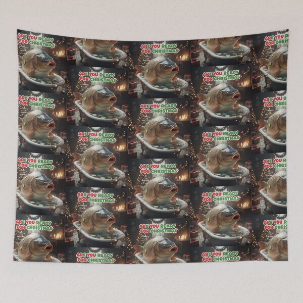 Item preview, Ugly Christmas Carp – Festive Polish Fish in an Ugly Sweater designed and sold by GlobalBoom.