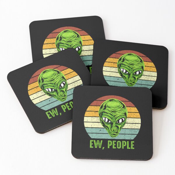 Item preview, Funny Alien Retro Ew People With Alien Vintage designed and sold by caiknelinex.