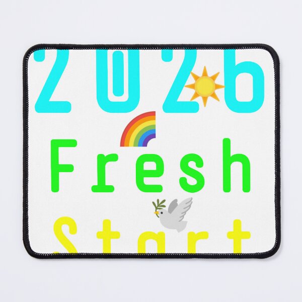 Item preview, 2026 Fresh Start Motivational New Year Design with Rainbow Sun and Peace Dove designed and sold by Faali950.