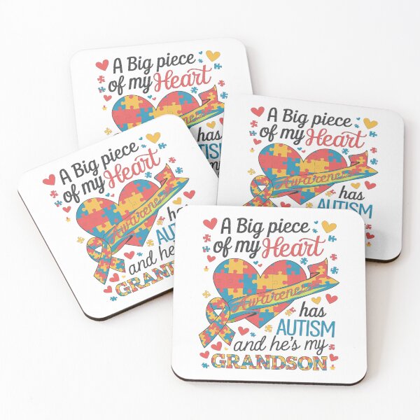 Item preview, A Big Piece Of My Heart Has Autism and He's My Grandson  designed and sold by catsdothingz.