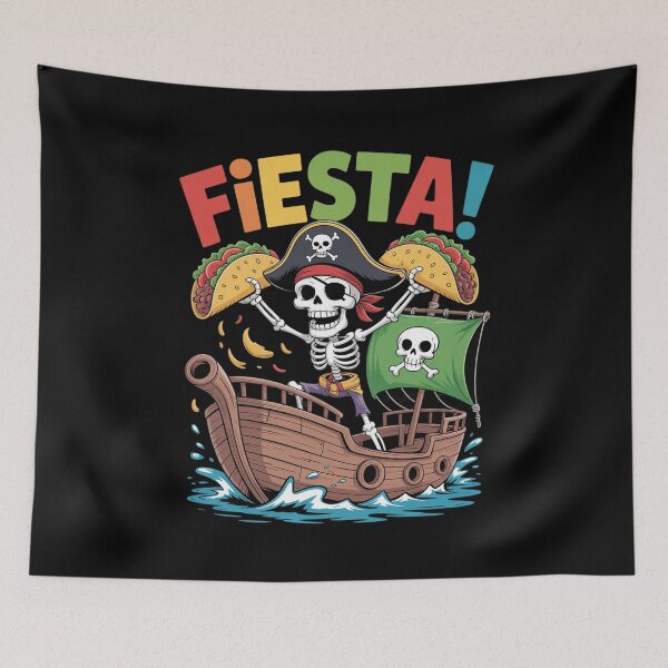 Item preview, Pirate Skeleton Cinco de Mayo Taco Tuesday Fiesta Party Fun designed and sold by Libbysharts.