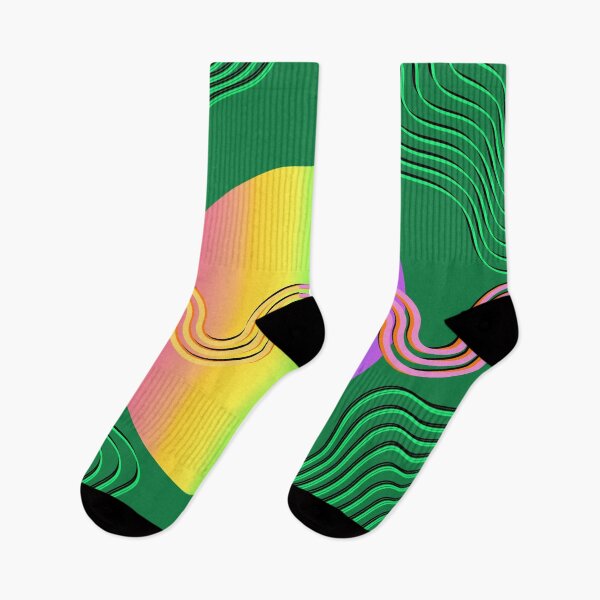 Item preview, Wave Motion - Dynamic Circular Abstract Design with Colorful Gradient designed and sold by Pink Space Studio.