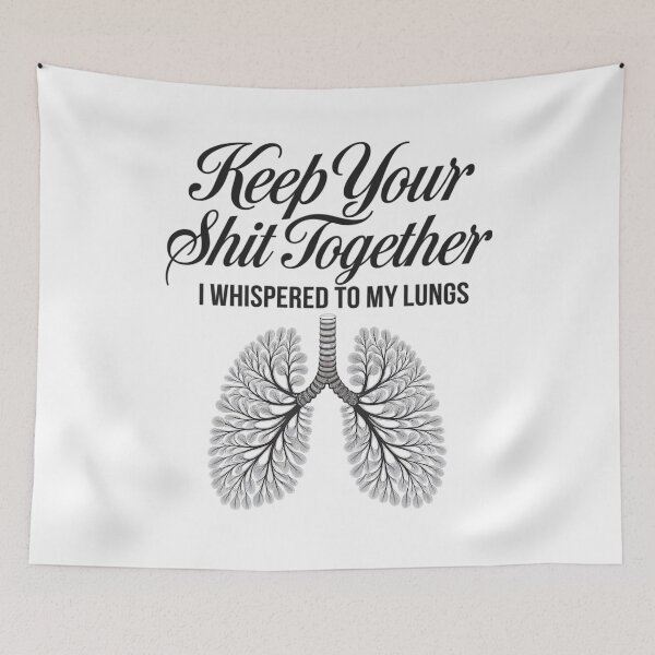 Item preview, Keep Your Shit Together I WHISPERED TO MY LUNGS designed and sold by catsdothingz.
