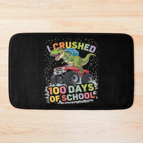 Item preview, I Crushed 100 Days of School Dinosaur Boy  designed and sold by lilLilaBatArt.