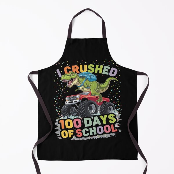 Item preview, I Crushed 100 Days of School Dinosaur designed and sold by lilLilaBatArt.