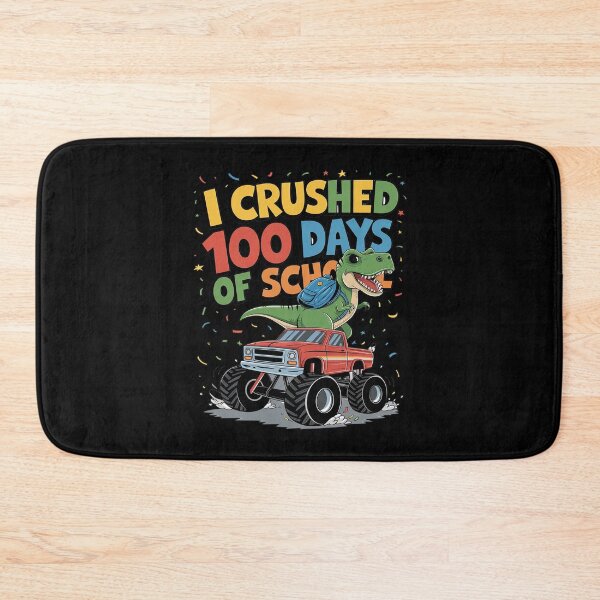 Item preview, I Crushed 100 Days of School Dinosaur  designed and sold by lilLilaBatArt.