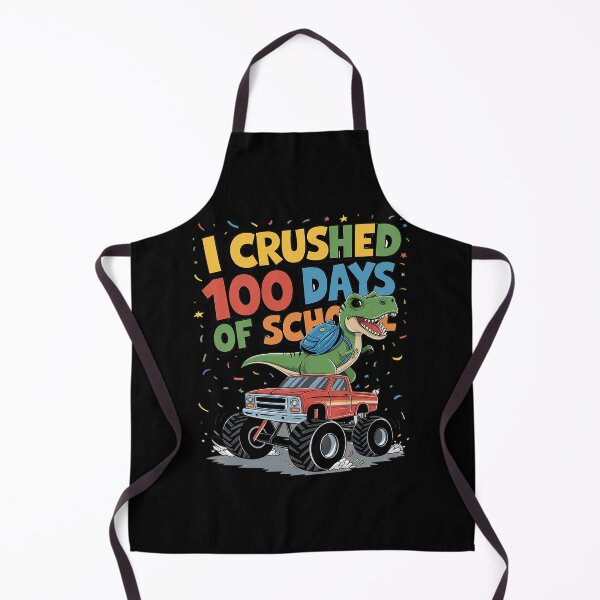 Item preview, I Crushed 100 Days of School Dinosaur designed and sold by lilLilaBatArt.