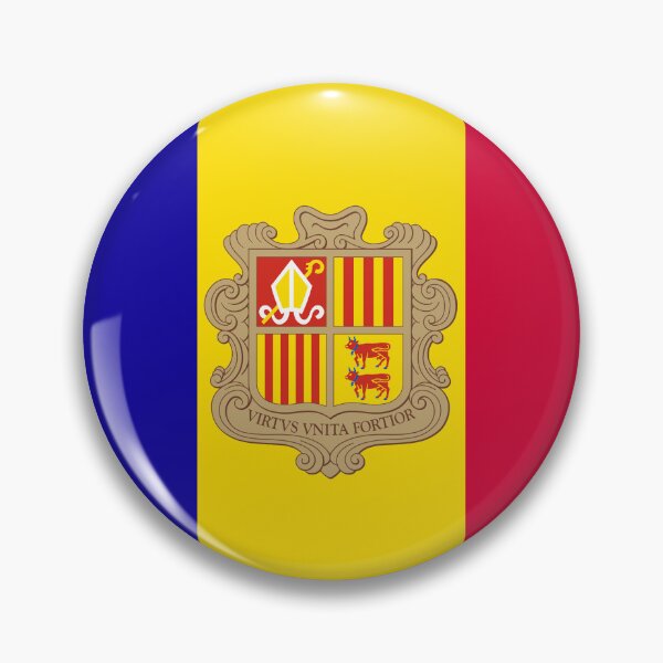 Item preview, Andorra National Flag Clean Design designed and sold by NTGUILTY.