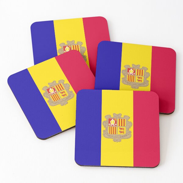 Item preview, Andorra National Flag Clean Design designed and sold by NTGUILTY.