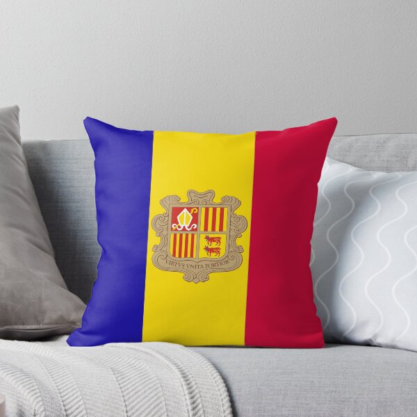 Item preview, Andorra National Flag Clean Design designed and sold by NTGUILTY.
