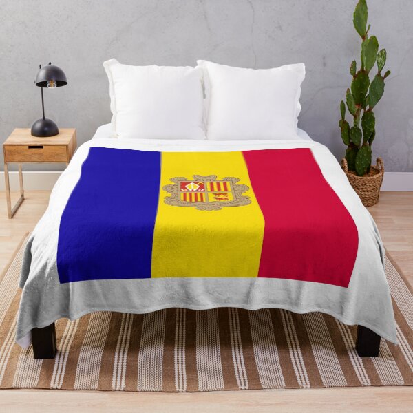 Item preview, Andorra National Flag Clean Design designed and sold by NTGUILTY.