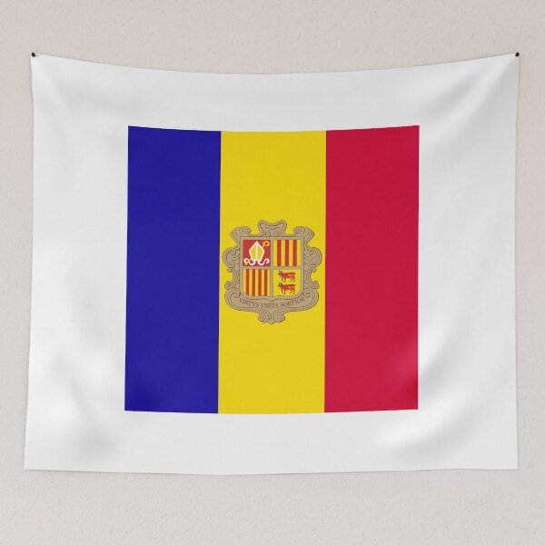 Item preview, Andorra National Flag Clean Design designed and sold by NTGUILTY.