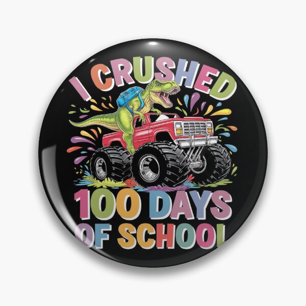 Item preview, I Crushed 100 Days of School Dinosaur Boys  designed and sold by MicanCuteStore.