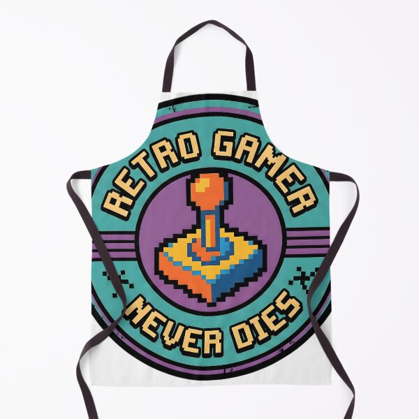 Item preview, Retro Gamer Never Dies Pixel Arcade Badge Design designed and sold by SoulenCify.