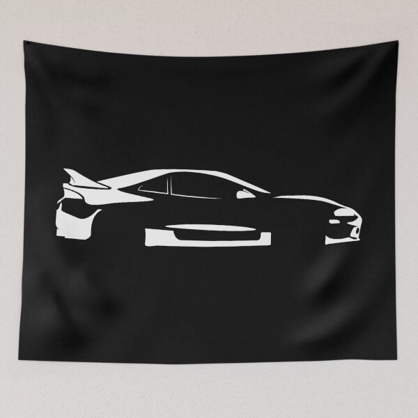 Item preview, Eclipse GSX AWD (1999) Minimalist Car Silhouette (White) designed and sold by FearnCreative.
