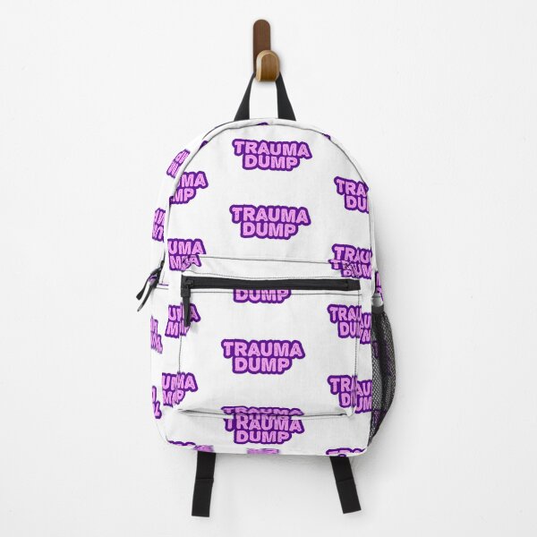 Item preview, Trauma Dump, Pink and Purple Outline Gritty designed and sold by Memes N Lore .
