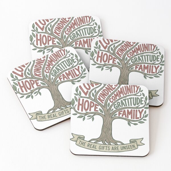 Item preview, The Real Gifts Are Unseen - True Meaning of Christmas Tree designed and sold by RainUlan53.