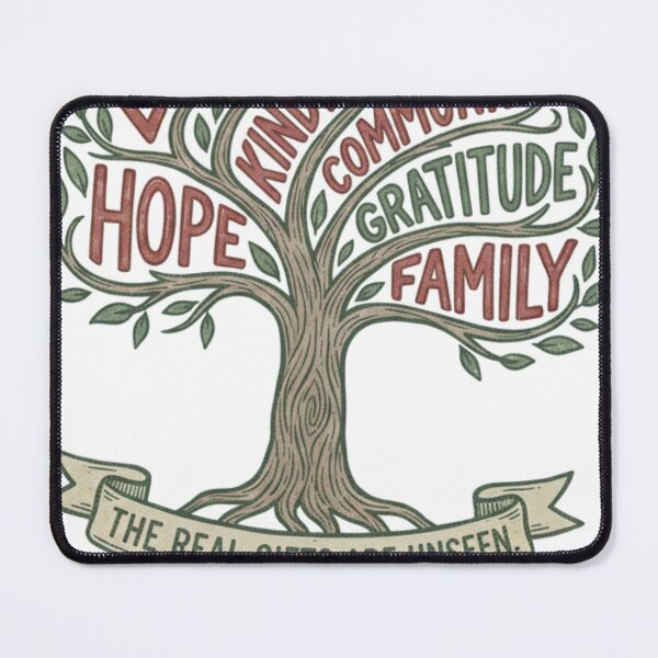 Item preview, The Real Gifts Are Unseen - True Meaning of Christmas Tree designed and sold by RainUlan53.