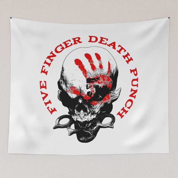 Item preview, Five Finger Skull Band Metal designed and sold by FourtyNinen.