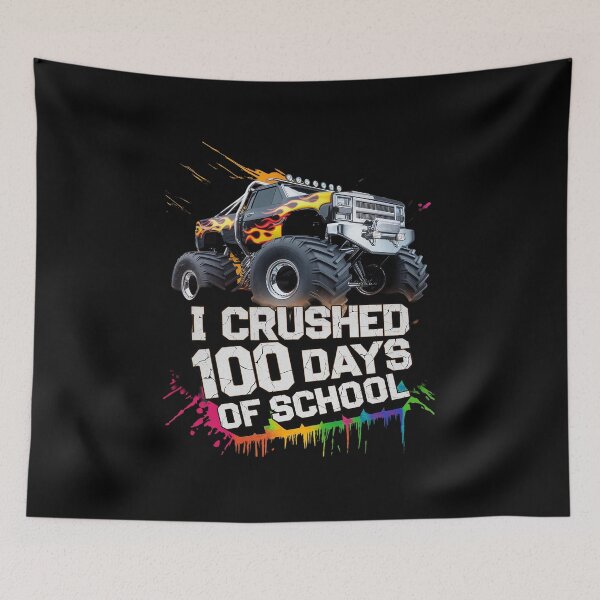 Item preview, I Crushed 100 Days Of School Kids Toddler Boys  designed and sold by MicanCuteStore.
