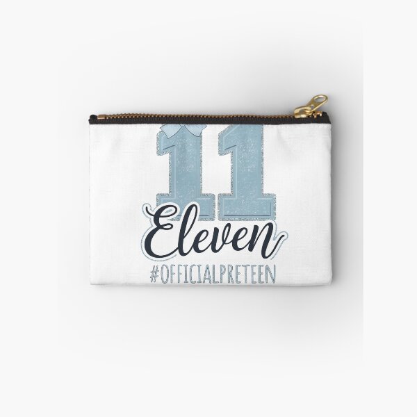 Item preview, Eleven Official Pre Teen 11th Birthday 11 Year Girl Blue Bow designed and sold by catsdothingz.