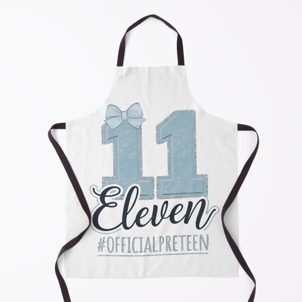 Item preview, Eleven Official Pre Teen 11th Birthday 11 Year Girl Blue Bow designed and sold by catsdothingz.