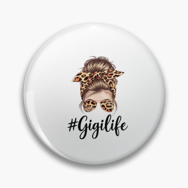 Item preview, Funny Gigi Life Bleached Leopard Messy Bun Mother's day  designed and sold by catsdothingz.