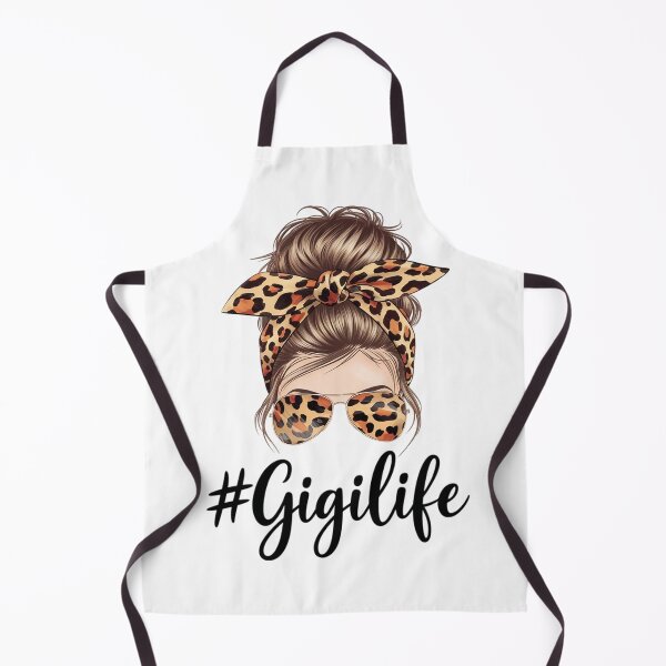 Item preview, Funny Gigi Life Bleached Leopard Messy Bun Mother's day  designed and sold by catsdothingz.
