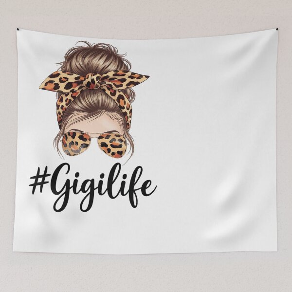 Item preview, Funny Gigi Life Bleached Leopard Messy Bun Mother's day  designed and sold by catsdothingz.