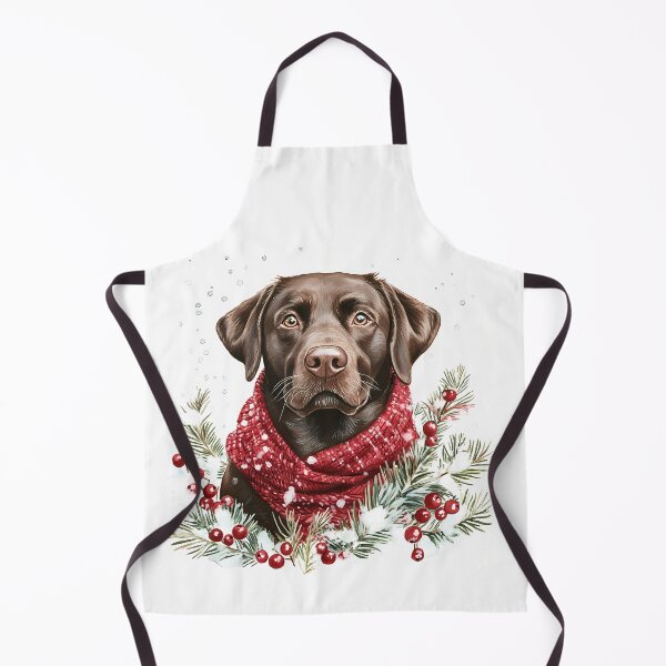 Item preview, Festive Chocolate Lab designed and sold by rmcbuckeye.
