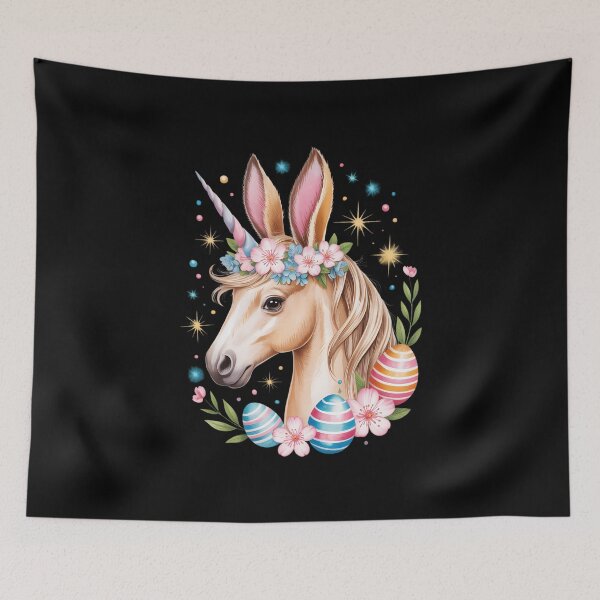 Item preview, CHappy Easter Bunny Horse Rabbit designed and sold by VENOM0RIOT.