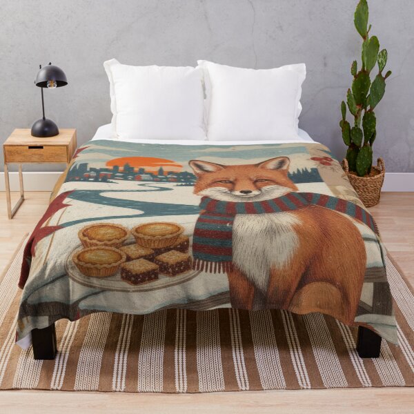 Item preview, Russian Fox In Birchwoods With Samovar And Bread designed and sold by CoffeeinBloom.
