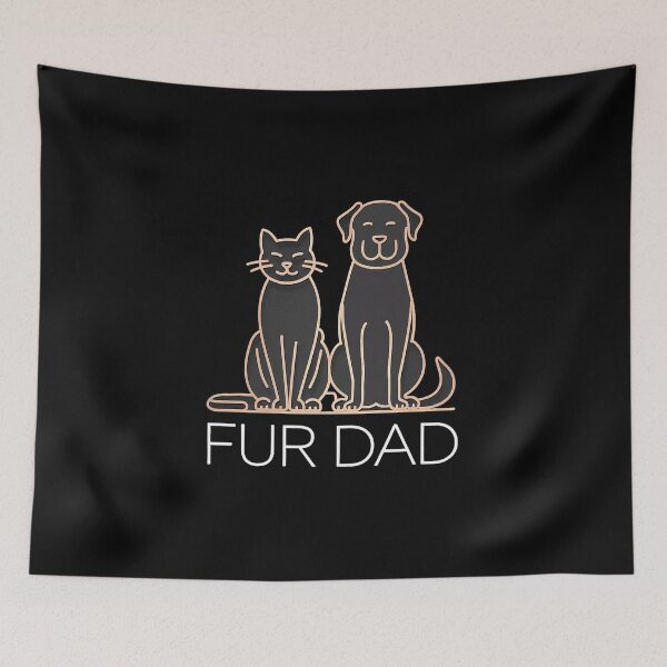 Item preview, Fur Dad Pet Lover Cat Dog Dad Husband Funny Fathers Day Wife designed and sold by catsdothingz.